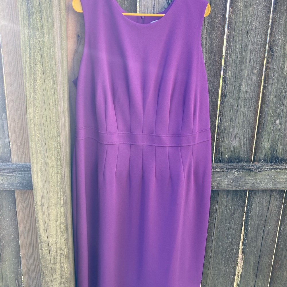 Calvin Klein Rich Purple Midi Dress